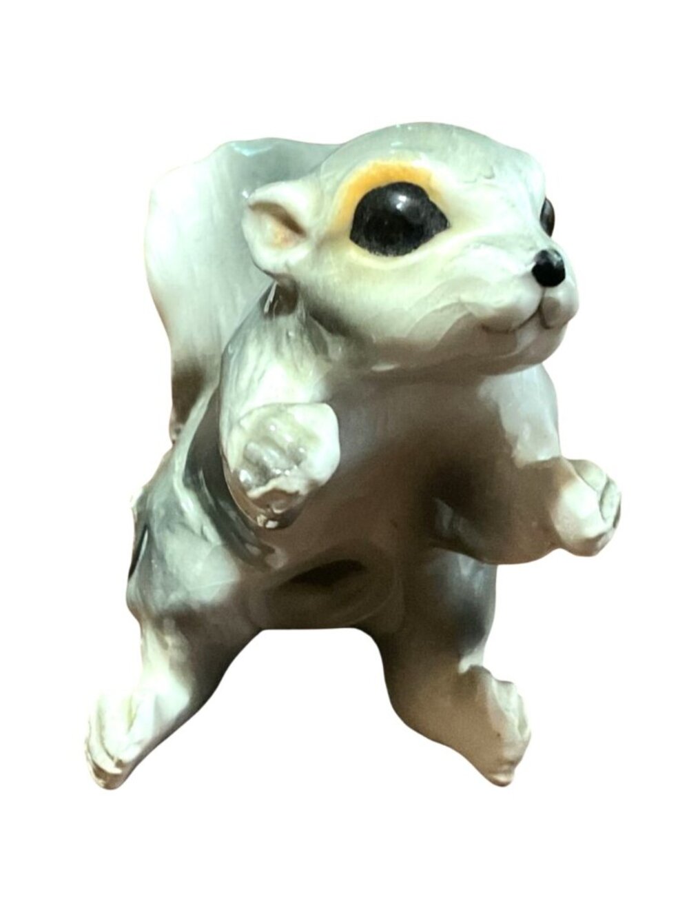 Vtg Lefton Ceramic Gray Squirrel Salt Or Pepper Shaker Figurine Japan 2.5"H